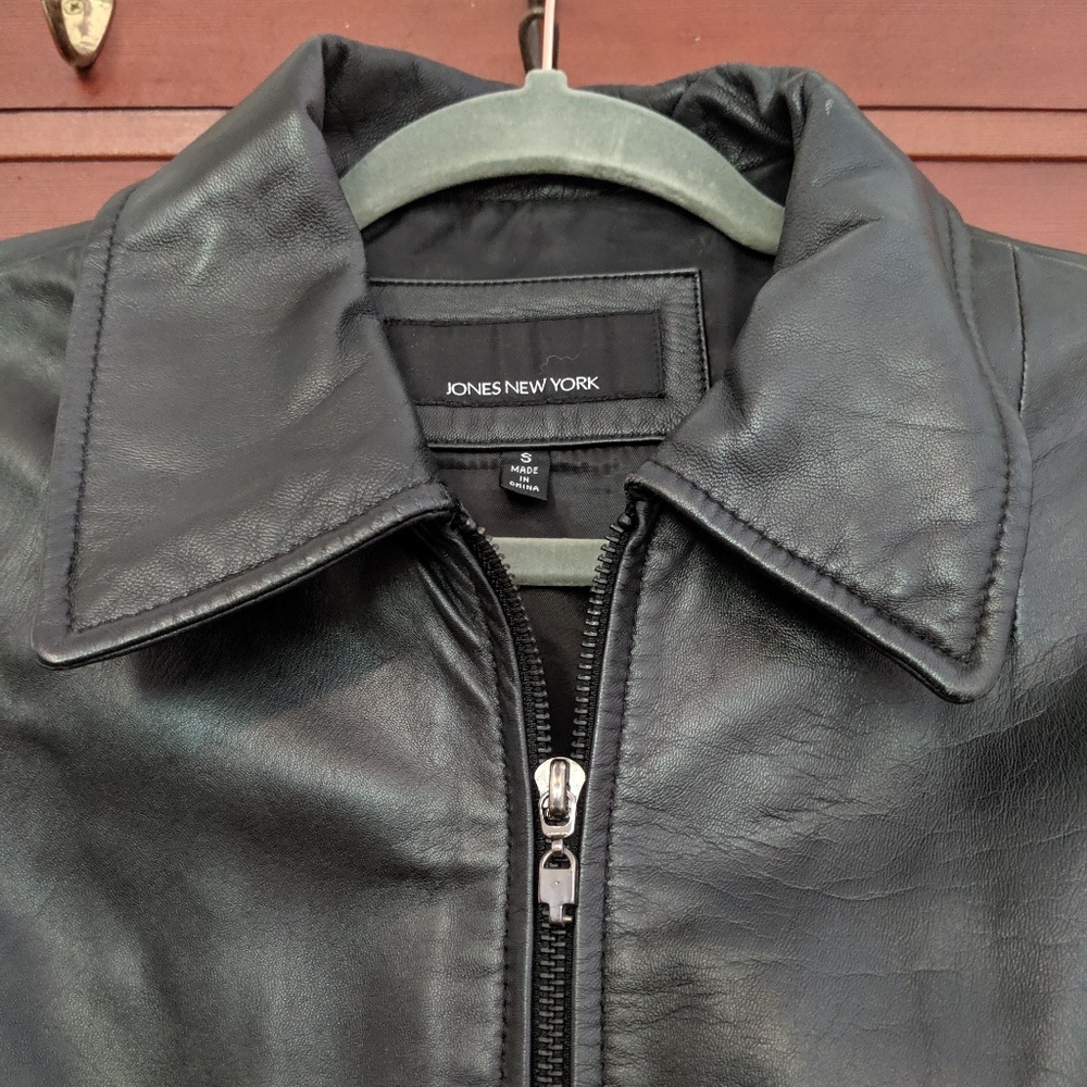 Jones New York leather jacket